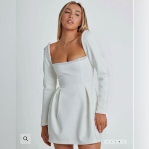 Odd Muse Women's The Ultimate Muse Pearl Dress White - Size Medium *ALTERED*